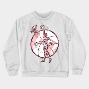 Pink and White Legendary Baller Number 8 Crewneck Sweatshirt